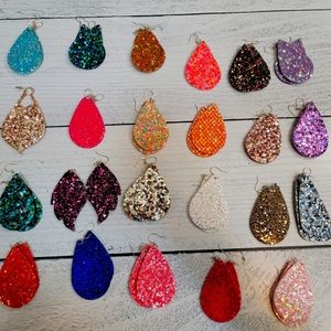 Light Weight Glitter Earrings